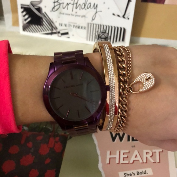 michael kors bradshaw plum
